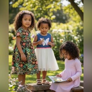 Toddler Dress Bundle – 3 Dresses – 4T – Fun Prints